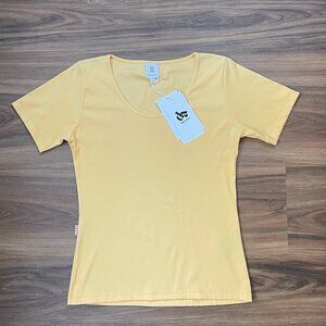 Dada Sport Women's Yellow Short Sleeve Shirt - XL - DISCOUNTED